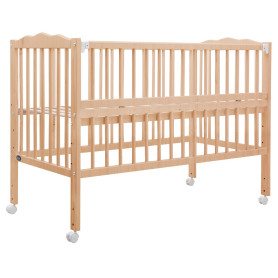 Ліжечко Bair Веселка V-1 відкидний бік, колеса бук натуральний