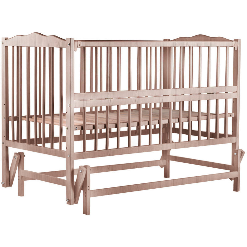 Ліжечко Bair Веселка VM-2 маятник, відкидний бік бук натуральний