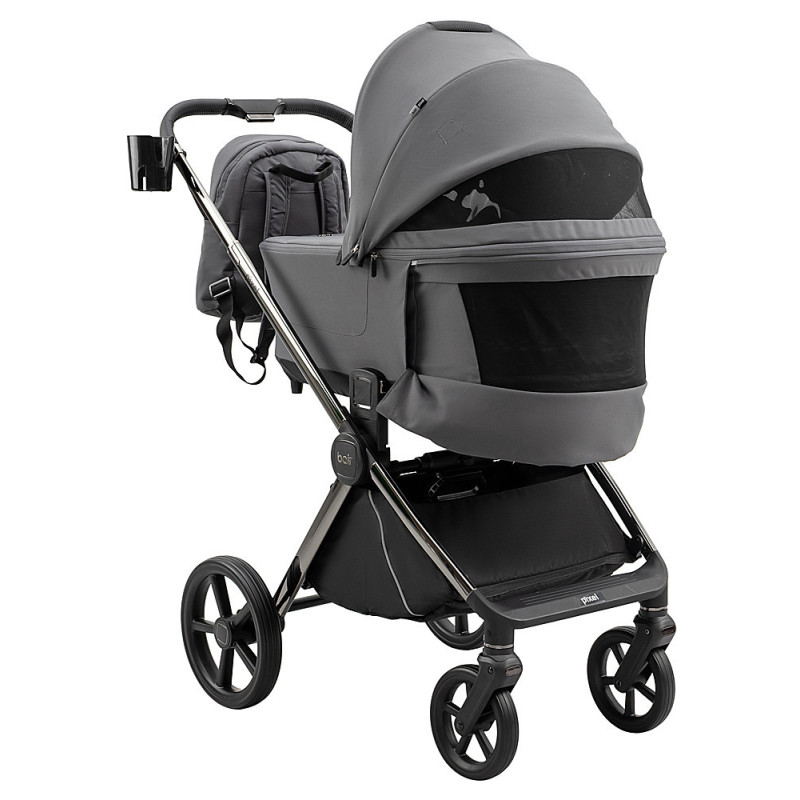 Універсальна коляска 2 в 1 Bair Pixel PL-02 графіт
