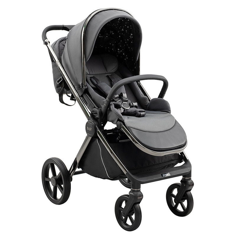 Універсальна коляска 2 в 1 Bair Pixel PL-02 графіт