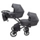 Універсальна коляска 2 в 1 для двійні Bair Kiwi DUO Soft BKD-219-1 графіт