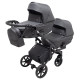 Універсальна коляска 2 в 1 для двійні Bair Kiwi DUO Soft BKD-219-1 графіт
