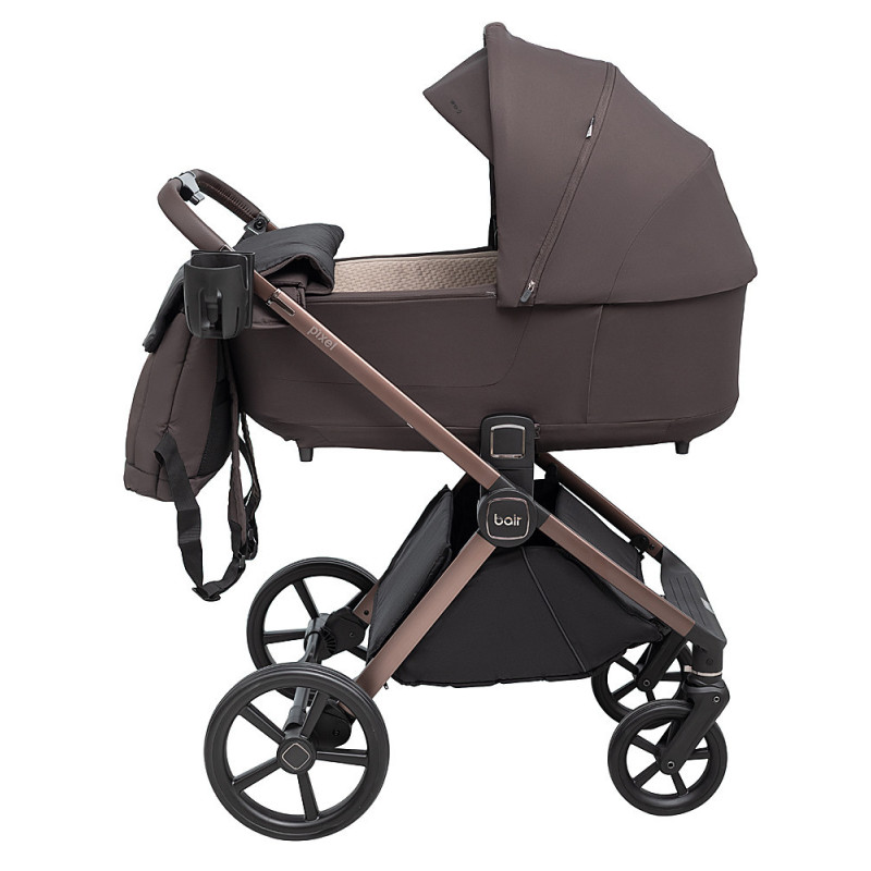 Універсальна коляска 2 в 1 Bair Pixel Chrome Eco PC-06 velvet chocolate