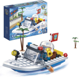 Конструктор Banbao Поліція 58 частини Поліцейський катер