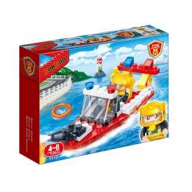 Конструктор Banbao Пожежники 62 частини Пожежний човен