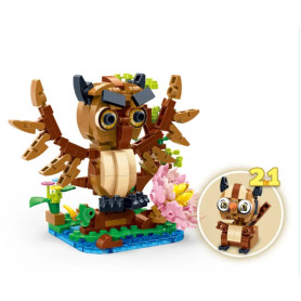 Конструктор Banbao Пташки 256 частини 2 в 1 Сова/Білка