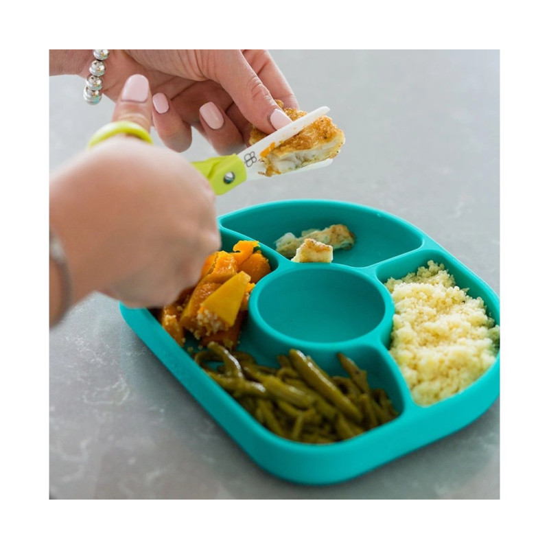 Ложка BBluv Силіконова тарілка Аква