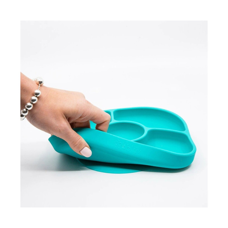 Ложка BBluv Силіконова тарілка Рожева