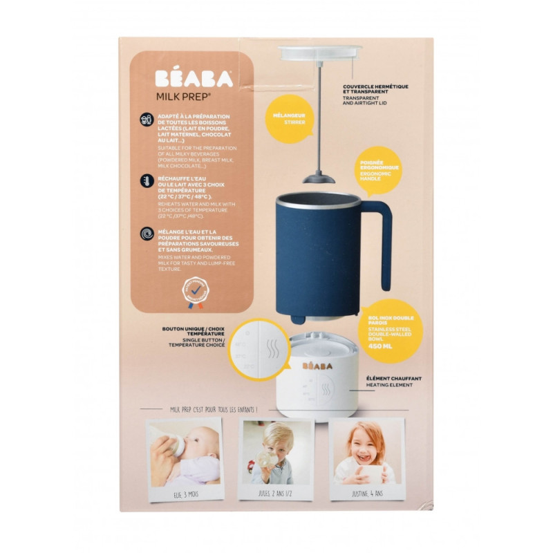 Міксер-підігрівач напоїв для дітей Beaba Milk Prep синій