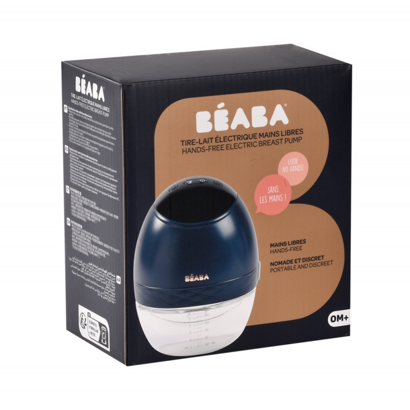 Молоковідсмоктувач електричний Beaba Hands-Free синій