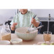 Нагрудник - фартух Beaba з рукавами зелений