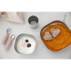 Набір: тарілка, миска, стакан Beaba металеві 4+ рожевий
