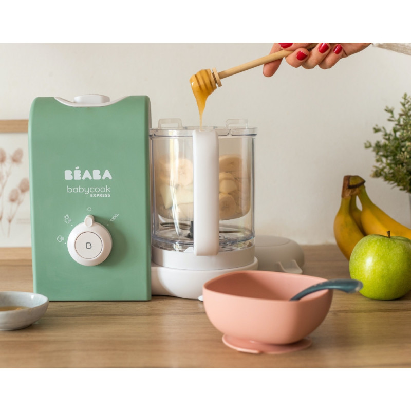 Пароварка - блендер Beaba Babycook Express оливковий
