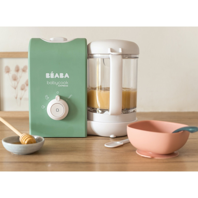 Пароварка - блендер Beaba Babycook Express оливковий
