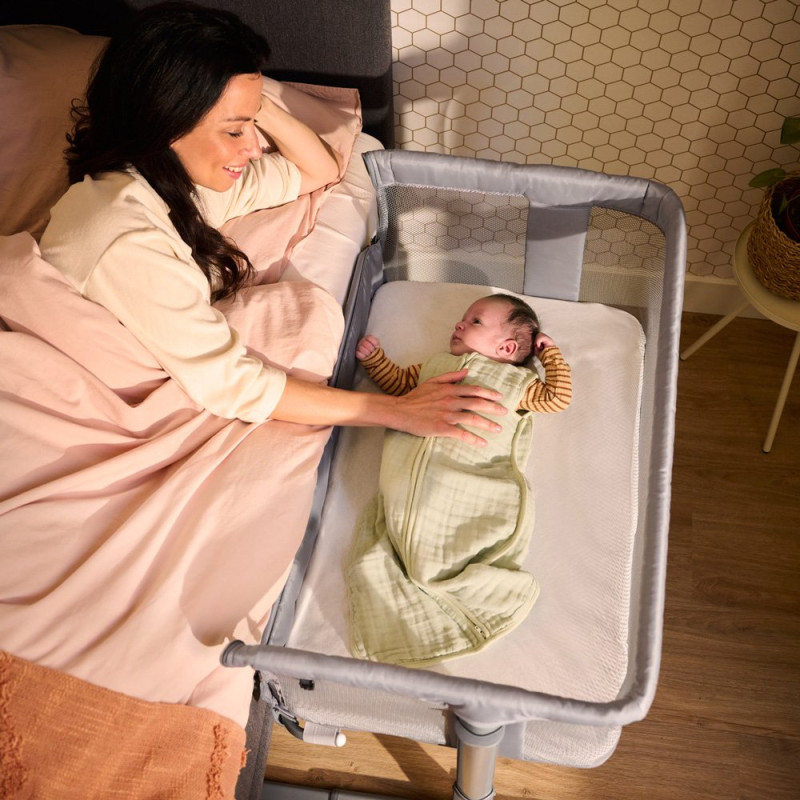 Ліжечко BEBE CONFORT Приставне Zina Mineral Graphite