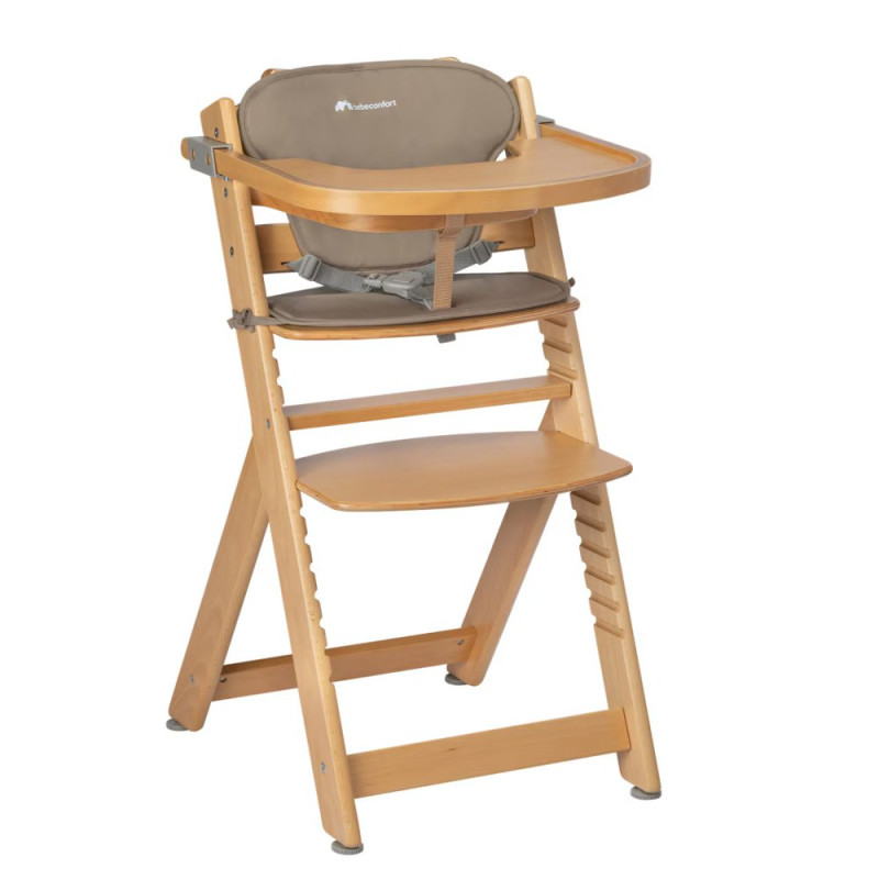 Стілець BEBE CONFORT для годування з вкладишем Timba Natural Wood/Beige