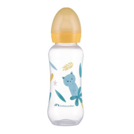 Пляшка BEBE CONFORT для годування PP 240ML S.1 з силіконовою пустушкою Little Buddies