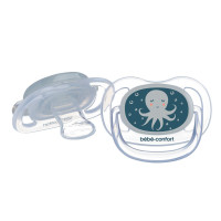 Пустушка BEBE CONFORT силіконова 2 шт PHYSIO AIR DUMMY PHOSPHO 0/6 Blue Octopus