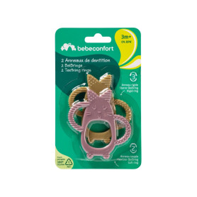 Пустушка BEBE CONFORT Прорізувачі для зубів Stage 2 Green/Lavender