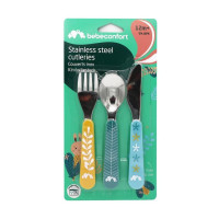 Набір столових приборів BEBE CONFORT металевих Little Buddies 3шт