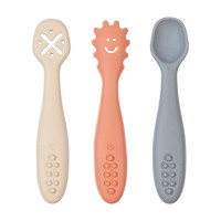 Ложка BEBE CONFORT Тренувальні силіконові Under the baobab 3 шт