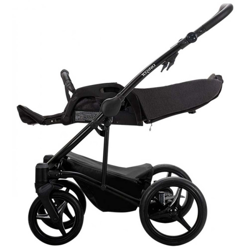 Універсальна коляска 2 в 1 Bebetto Torino блакитна/біла рама