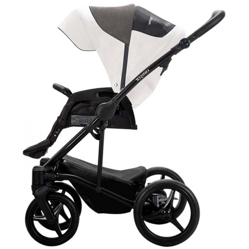 Універсальна коляска 2 в 1 Bebetto Torino блакитна/біла рама