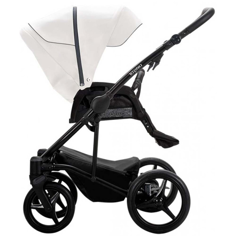 Універсальна коляска 2 в 1 Bebetto Torino блакитна/біла рама