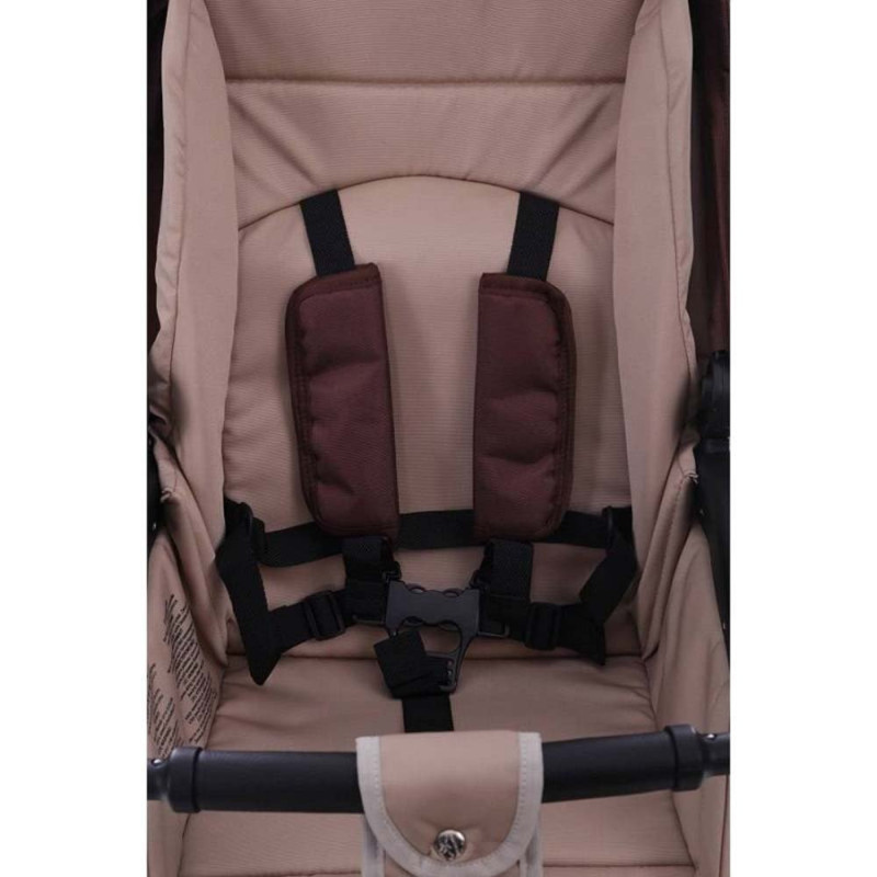 Універсальна коляска 2 в 1 Bebetto Magnum LUX 04/червоний/чорна рама