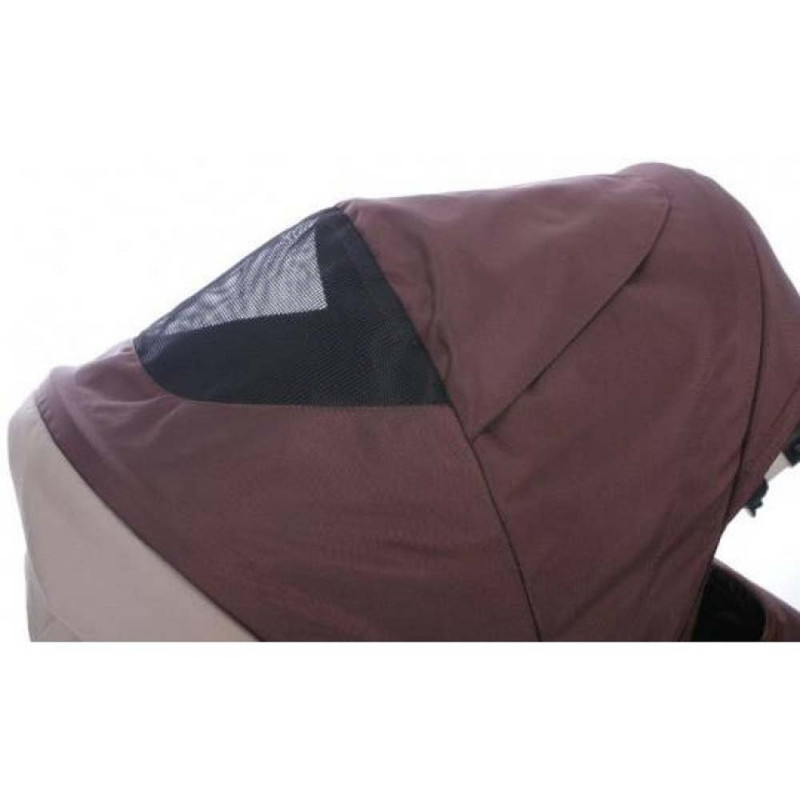 Універсальна коляска 2 в 1 Bebetto Magnum 207/червоний/чорна рама