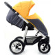Універсальна коляска 2 в 1 Bebetto Magnum 224/графіт-жовтий/чорна рама