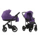 Універсальна коляска 2 в 1 Bebetto Magnum 351/бузковий/чорна рама