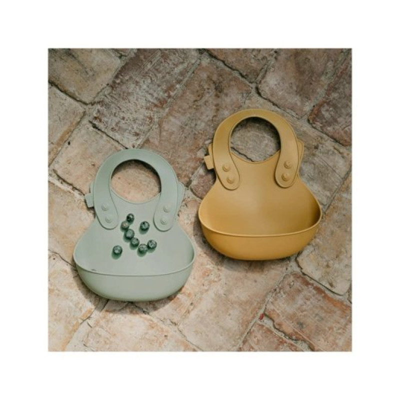 Слинявчик BIBS Дитячий гнучкий Overall Bib Mustard