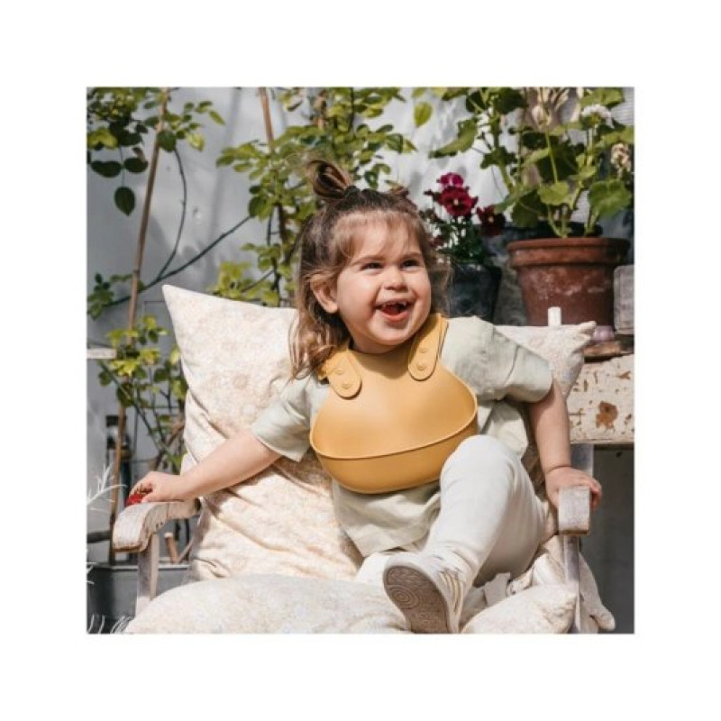 Слинявчик BIBS Дитячий гнучкий Overall Bib Mustard