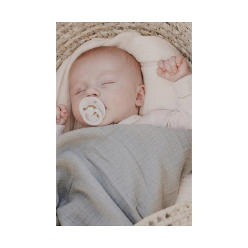Пелюшка BIBS Дитяча муслінова Muslin Swaddle 120x120 см Ivory