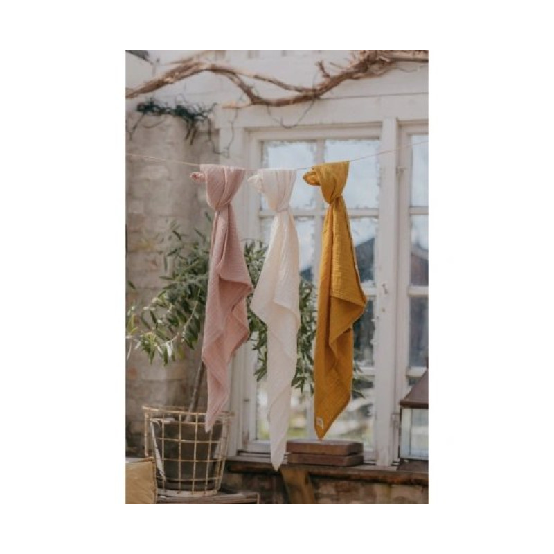 Пелюшка BIBS Дитяча муслінова Muslin Swaddle 120x120 см Blush