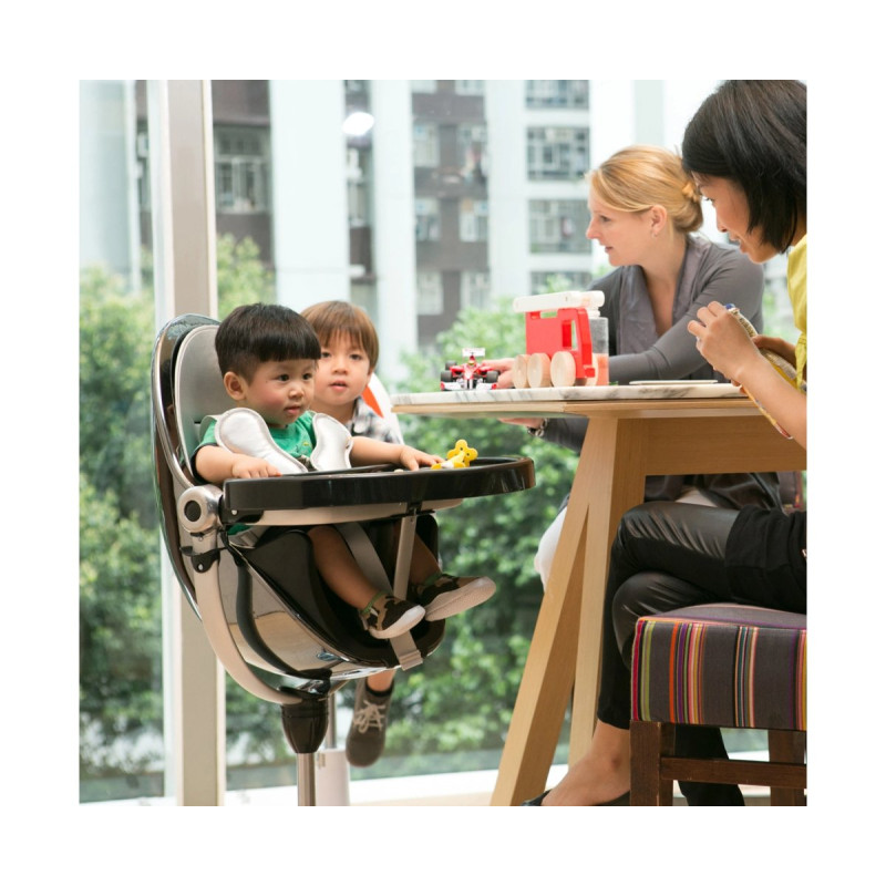 Стілець BLOOM для годування Fresco Black без вкладиша