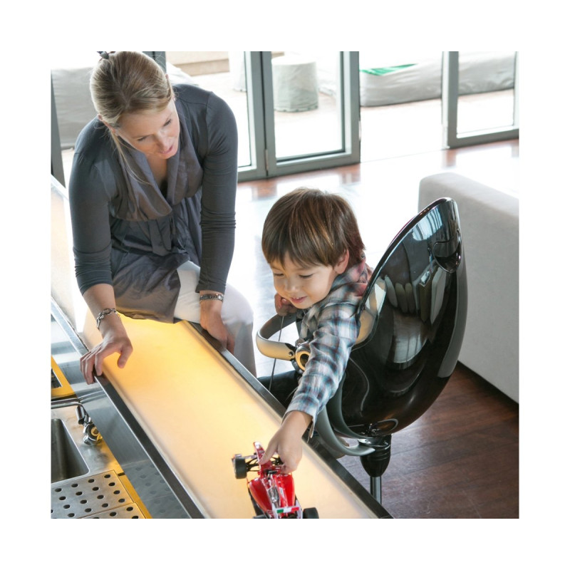 Стілець BLOOM для годування Fresco Black без вкладиша