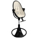 Стілець BLOOM для годування Fresco з вкладишем з екошкіри Noir / Coconut White