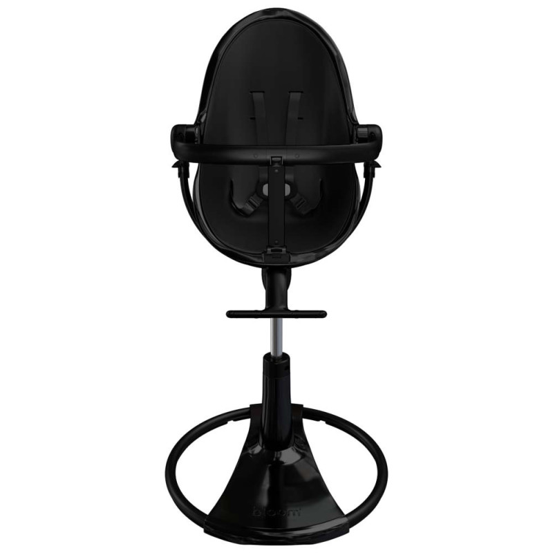 Стілець BLOOM для годування Fresco з вкладишем з екошкіри Noir / Midnight Black