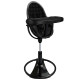 Стілець BLOOM для годування Fresco з бавовняним вкладишем Noir / Midnight Black