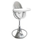 Стілець BLOOM для годування Fresco з вкладишем з екошкіри Silver / Lunar Silver