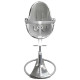 Стілець BLOOM для годування Fresco з вкладишем з екошкіри Silver / Lunar Silver