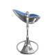 Стілець BLOOM для годування Fresco з вкладишем з екошкіри Silver / Rera Blue