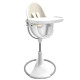 Стілець BLOOM для годування Fresco з вкладишем з екошкіри White / Coconut White