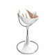 Стілець BLOOM для годування Fresco з вкладишем з екошкіри White / Rose Gold
