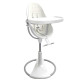 Стілець BLOOM для годування Fresco з бавовняним вкладишем White / Coconut White