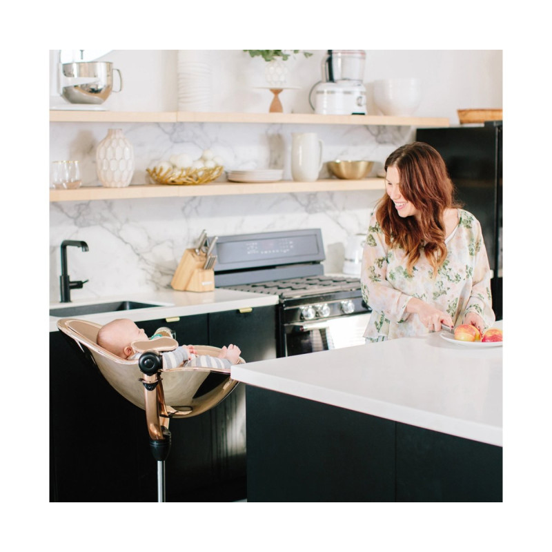 Стілець BLOOM для годування Fresco Rose Gold без вкладиша