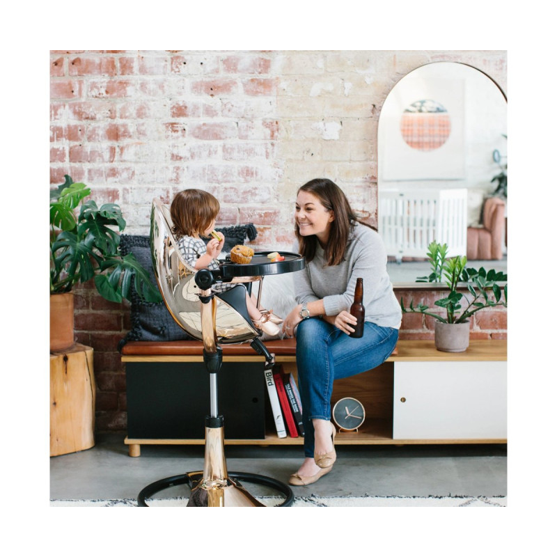 Стілець BLOOM для годування Fresco Rose Gold без вкладиша