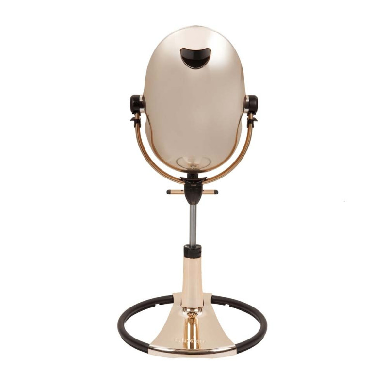 Стілець BLOOM для годування Fresco з вкладишем з екошкіри Rose Gold / Coconut White